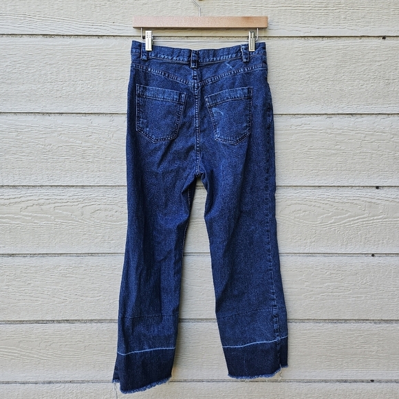 Rachel Comey slim Legion Pants indigo dip-dye cropped jeans size 6 - Picture 2 of 8